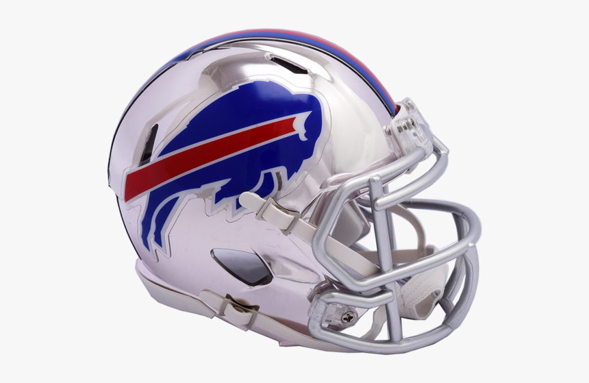 Buffalo Bills Chrome Riddell Speed Mini Football Helmet - Buffalo Bills Chrome Helmet, HD Png Download