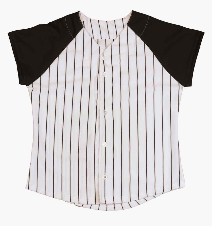 Softball Jersey Pinstripe Women S 
 Data Zoom //cdn - Blouse, HD Png Download
