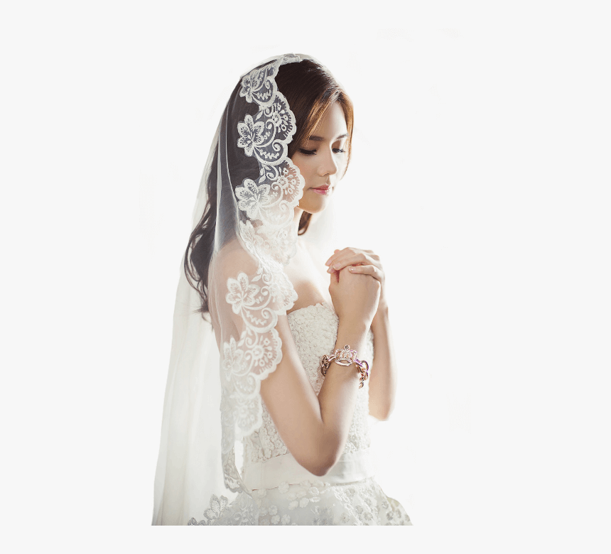 Beautiful Bride In White Gown, HD Png Download
