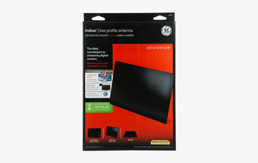 Ge Low-profile Passive Indoor Antenna In Package Image - Gadget, HD Png Download