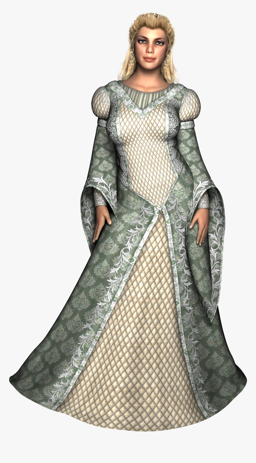 Lady Woman Gown Female Girl - Ambiorix, HD Png Download