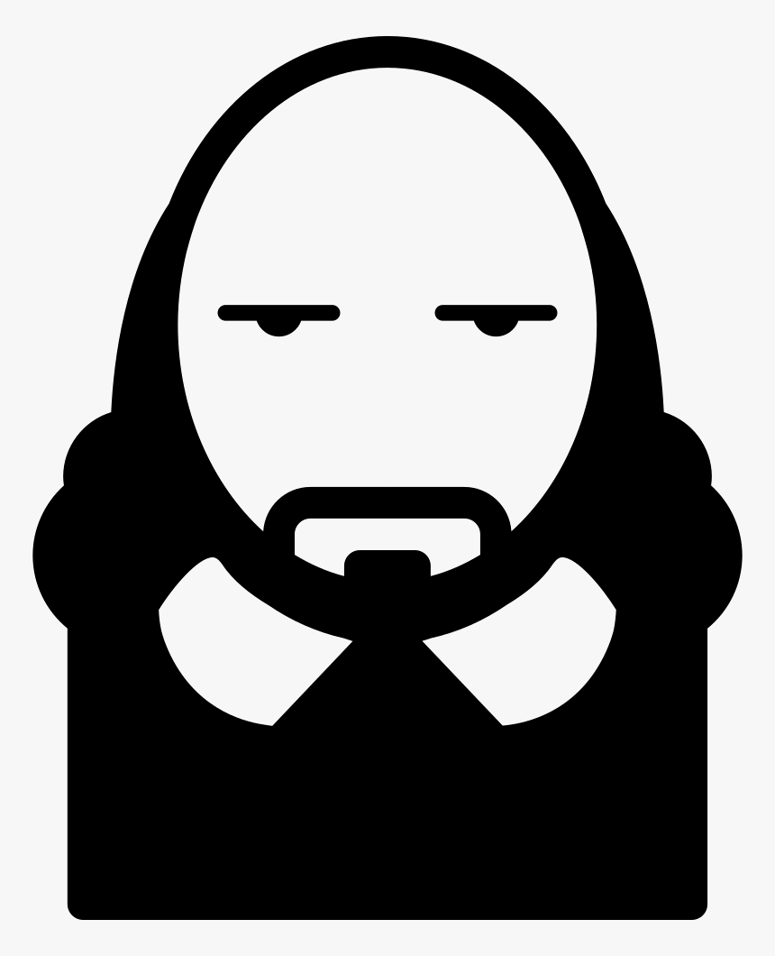 British Man With Long Hair And Beard - British Man Icon, HD Png Download