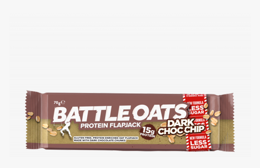 Battleoats Protein Flapjack Dark Chocolate Chip - Turkish Delight, HD Png Download