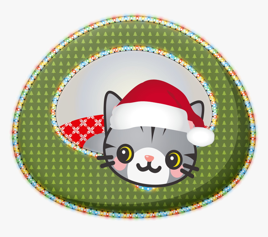 Christmas Cat, Cat Bed, Christmas Hat, Christmas - Hampden Park, HD Png Download