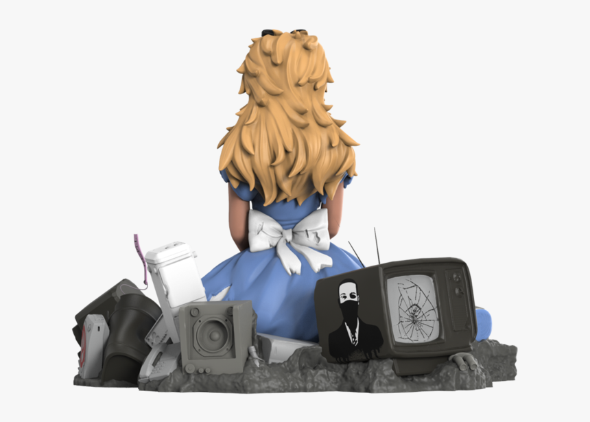 Alice In Wasteland Resin Figure By Abcnt X Mighty Jaxx - Sitting, HD Png Download