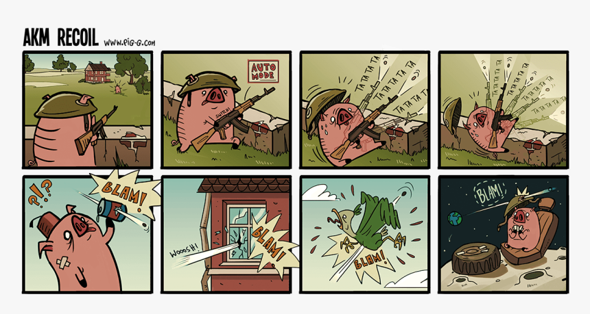 Akm Recoil, HD Png Download