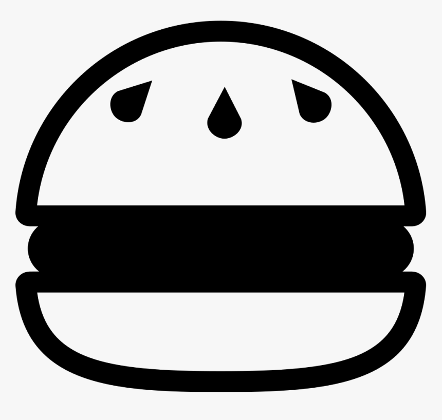 Hamburger With Sesame Seeds Comments - Hamburguesa Icono Vector Png, Transparent Png