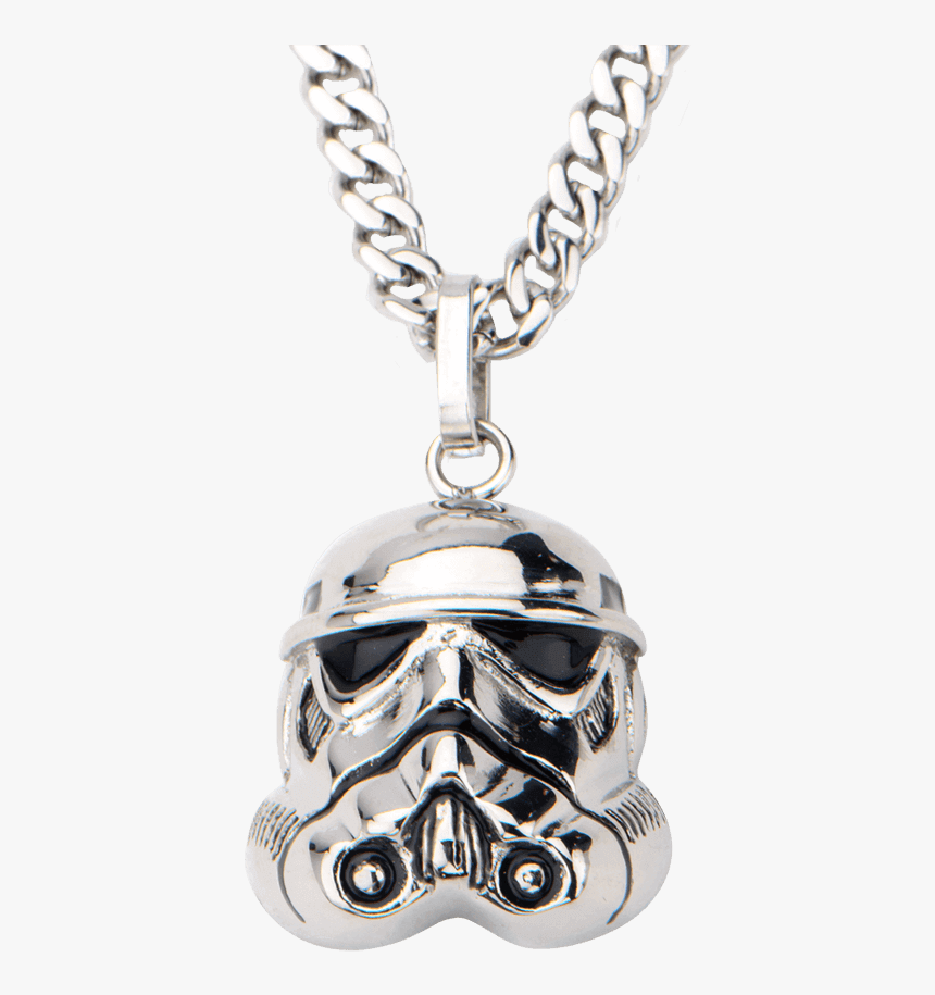 Mens Stainless Steel 3d Stormtrooper Helmet Necklace - Locket, HD Png Download