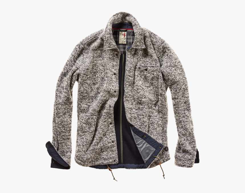 Bonded Rag-wool Cpo - Zipper, HD Png Download