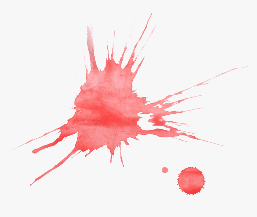 21 Red Watercolor Splatter - Maroon Watercolor Splash Png, Transparent Png
