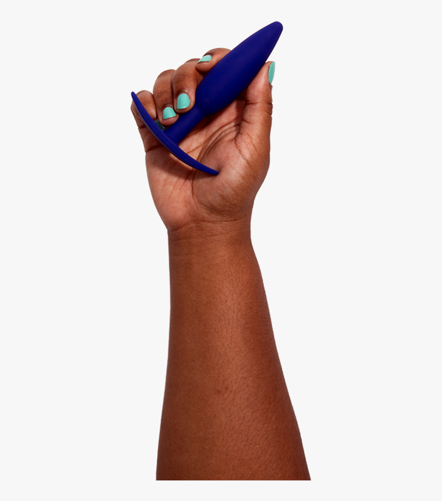 Hand Holding Navy Silicone Romp Butt Plug - Unbound Romp, HD Png Download