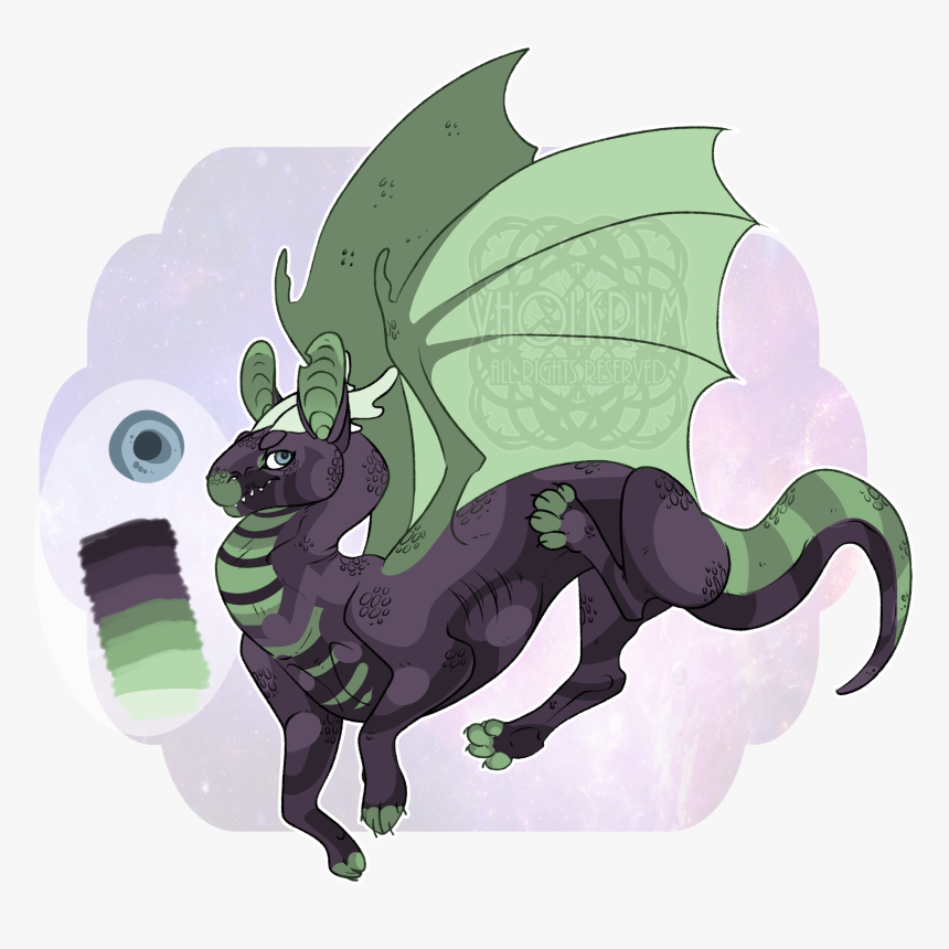 Transparent Purple Dragon Png, Png Download