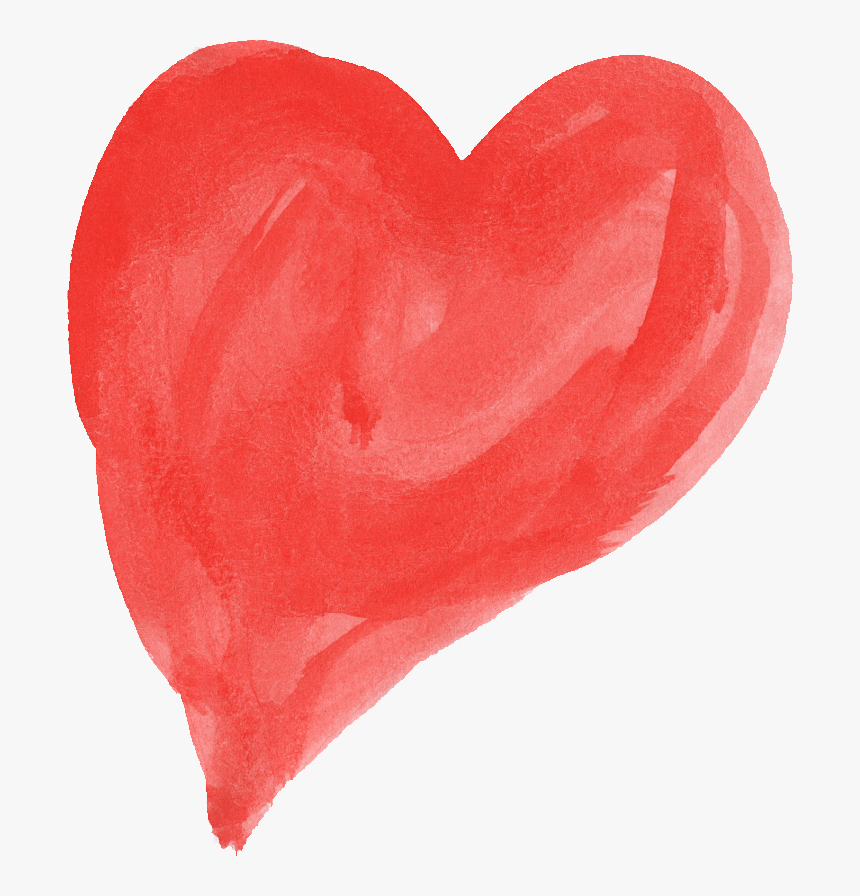 Watercolor Heart Transparent, HD Png Download