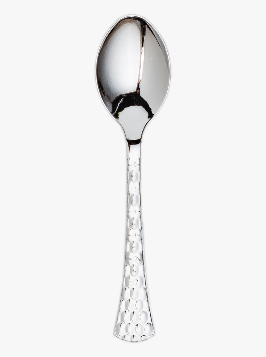 Disposable Metallic Glamour Silver Plastic Spoons - Nipper, HD Png Download