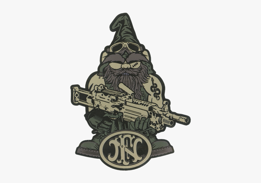 M249 Para Gnome Decal - Cartoon, HD Png Download