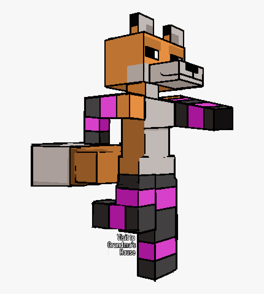Minecraft Fox Shitpost - Minecraft Fox Thigh Highs, HD Png Download