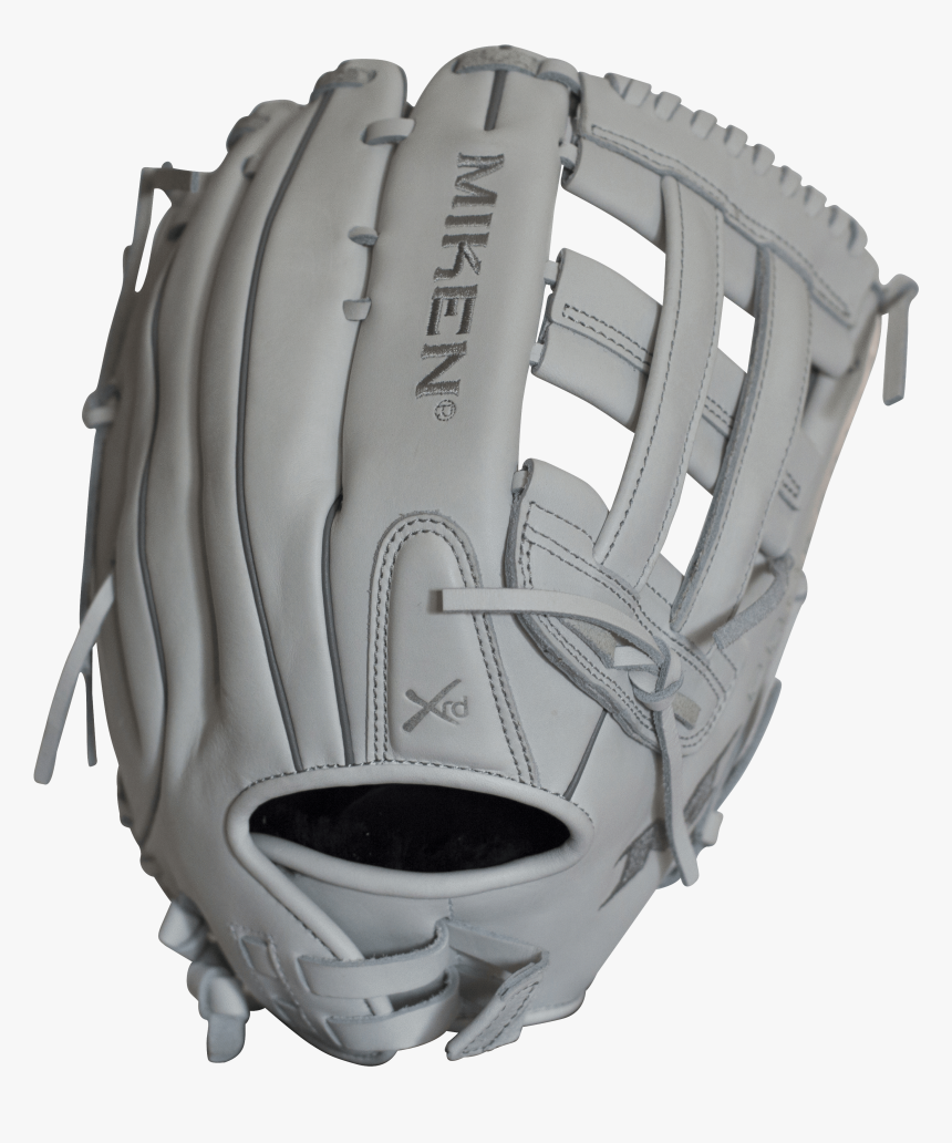 White Miken Softball Gloves, HD Png Download