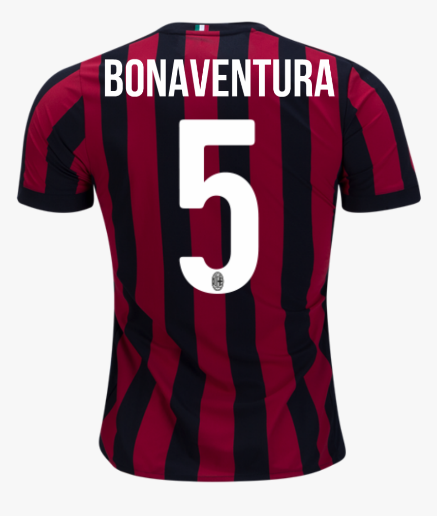 Ac Milan 17/18 Home Jersey Bonaventura - Primera Hora, HD Png Download