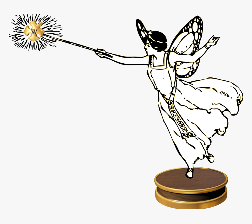 File Preis Fee Png - Fairy With Wand Clipart, Transparent Png