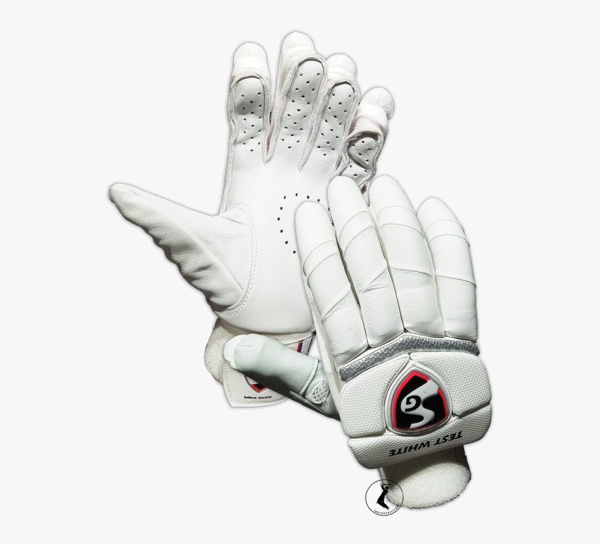 Sg Test White Cricket Batting Gloves - Sg Test White Gloves, HD Png Download