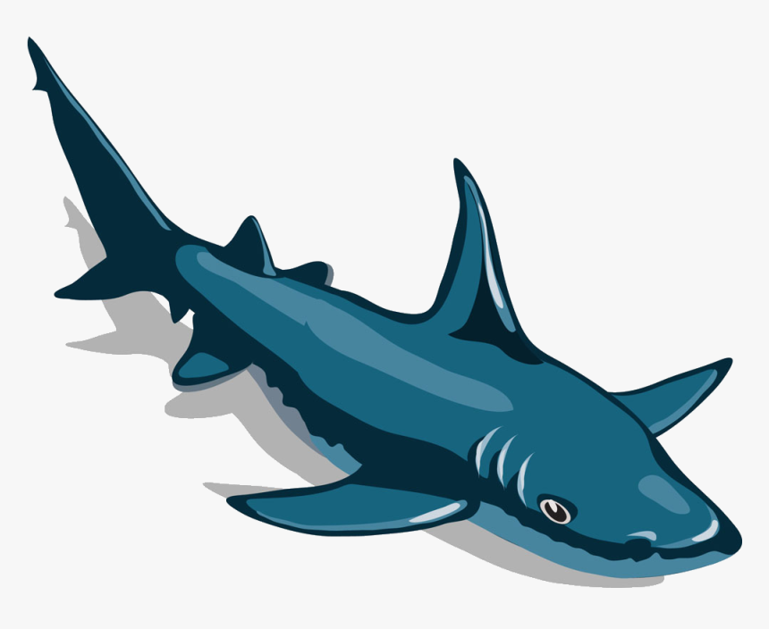 Clip Art Shark Hammerhead - Big Shark Pnj, HD Png Download