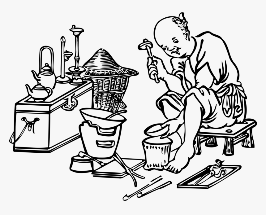 Blacksmith Clipart Black And White - Blacksmith Black And White, HD Png Download