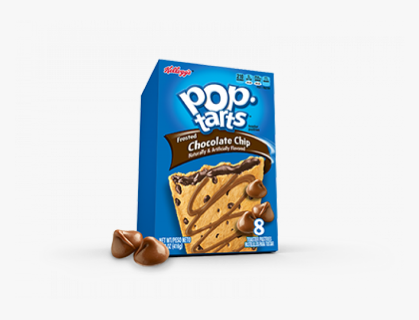 Kellogg S Pop-tarts Chocolate Chip 12x416g - Choc Chip Pop Tart, HD Png Download