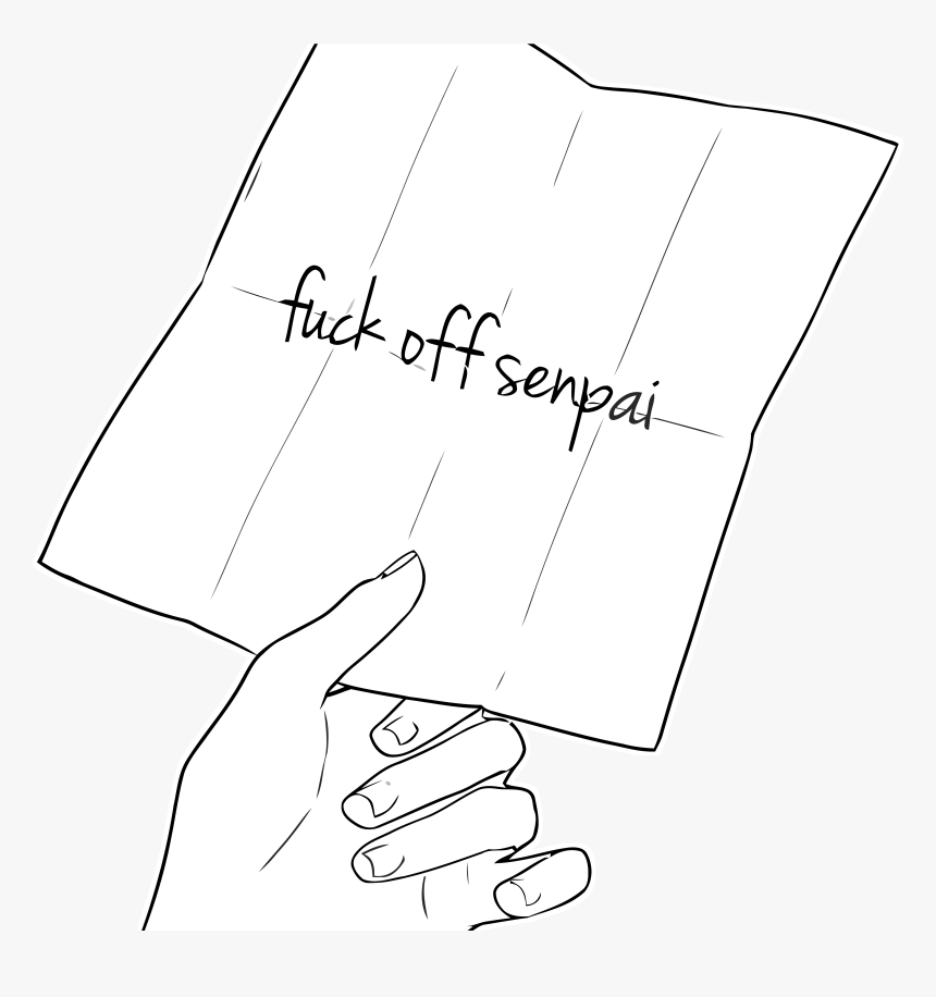 Transparent Dale Gribble Png - Fuck Off Senpai Note, Png Download