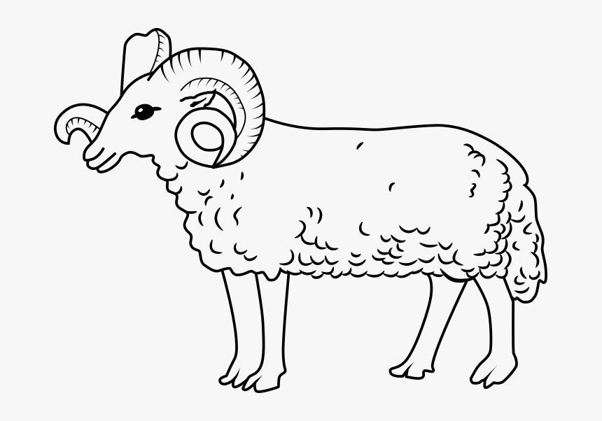 Sheep Black And White Images Png, Transparent Png