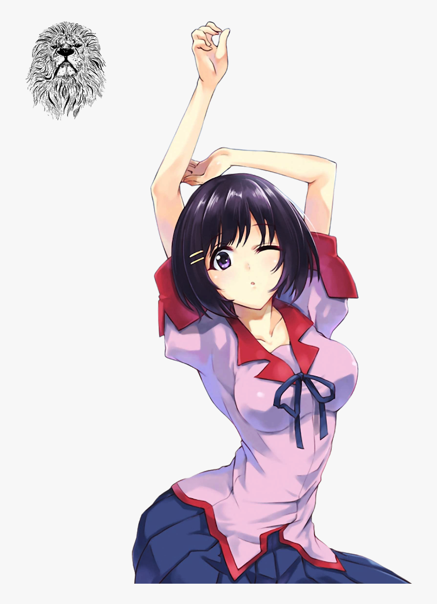 Tsubasa Hanekawa Render, HD Png Download