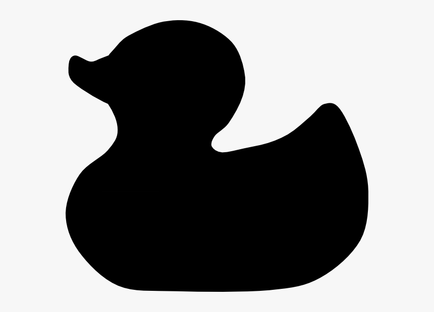 Black Clip Art Water Bird Silhouette, HD Png Download