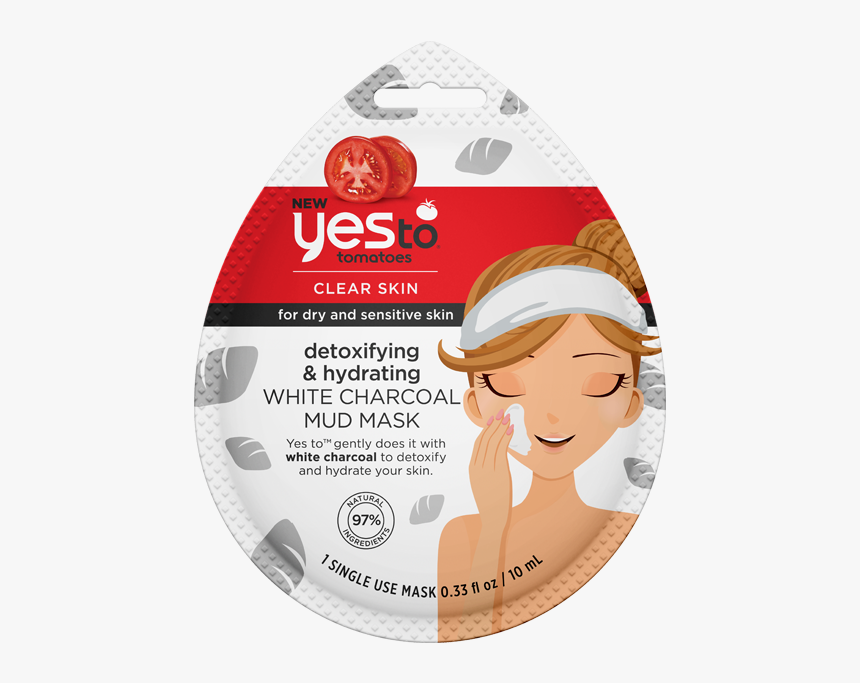Product Photo - Yes To Tomatoes White Charcoal Mask, HD Png Download