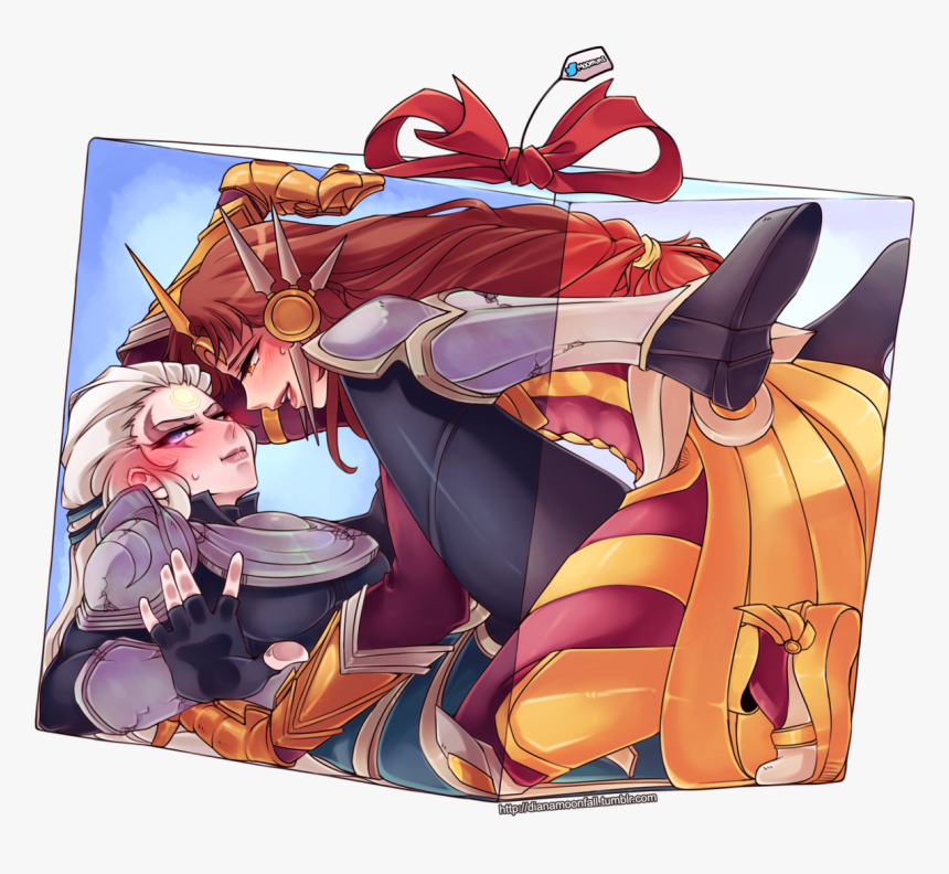 Leona X Diana Yuri, HD Png Download