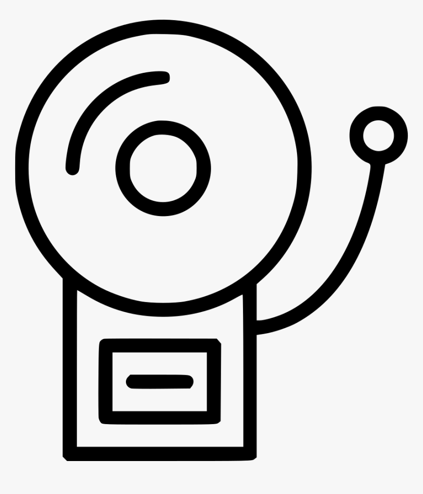 Fire Alarm - Fire Alarm Clipart Black And White, HD Png Download