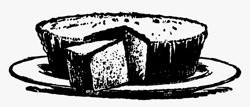 Monochrome - Black And White Cakes Clipart, HD Png Download