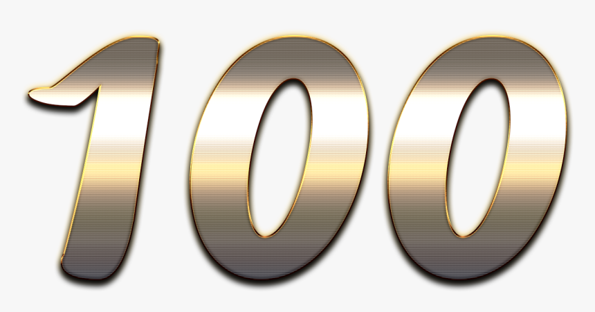 100 Number Wooden Png - Circle, Transparent Png