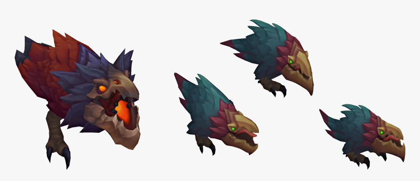 Crimson Raptor Render - League Of Legends Raptors, HD Png Download