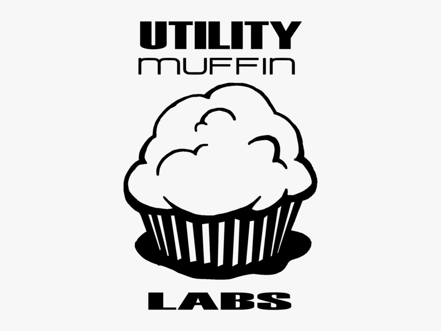 Black And White Cupcake Png, Transparent Png