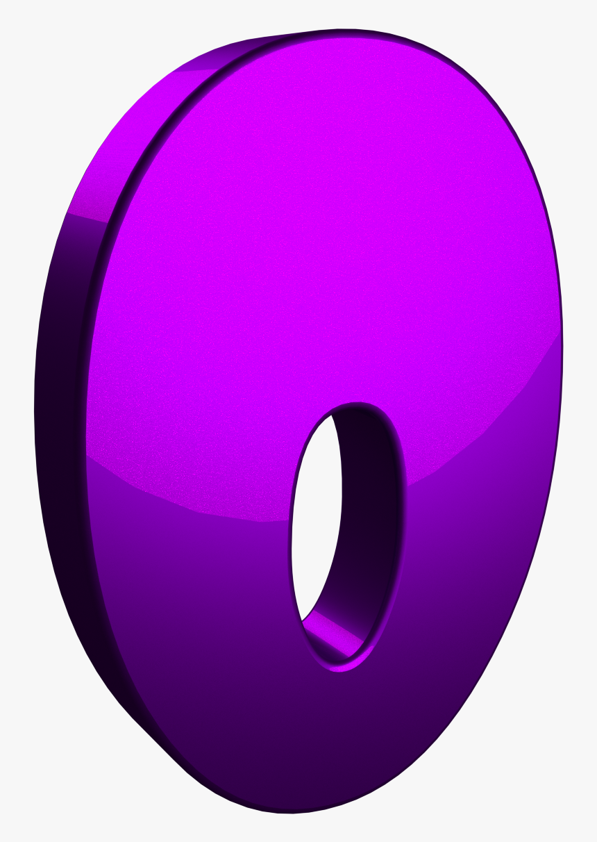 3d Numbers Set - Circle, HD Png Download