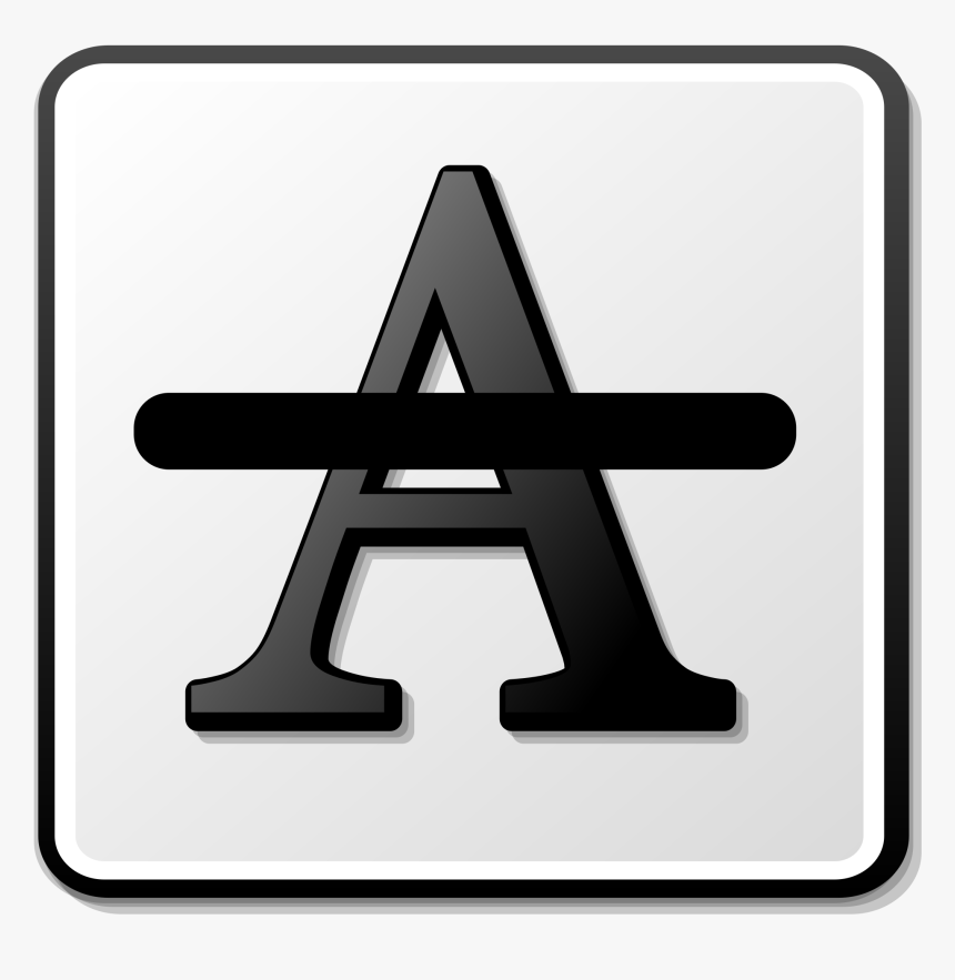 Ikon Strikethrough Microsoft Word, HD Png Download