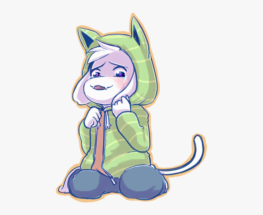 Undertale Mammal Vertebrate Fictional Character Cartoon - Asriel As A Neko, HD Png Download