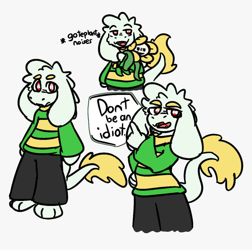 Asriel Draws, Woo - Cartoon, HD Png Download