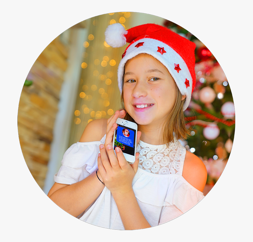 Girl With Texts - Child, HD Png Download