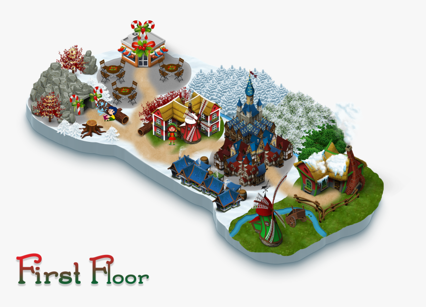 Santa Claus Elf Town, HD Png Download