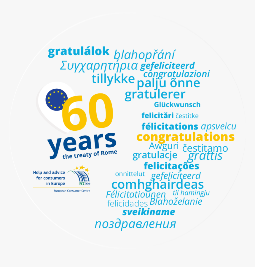60 Years Of The European Community - European Consumer Centres Network, HD Png Download