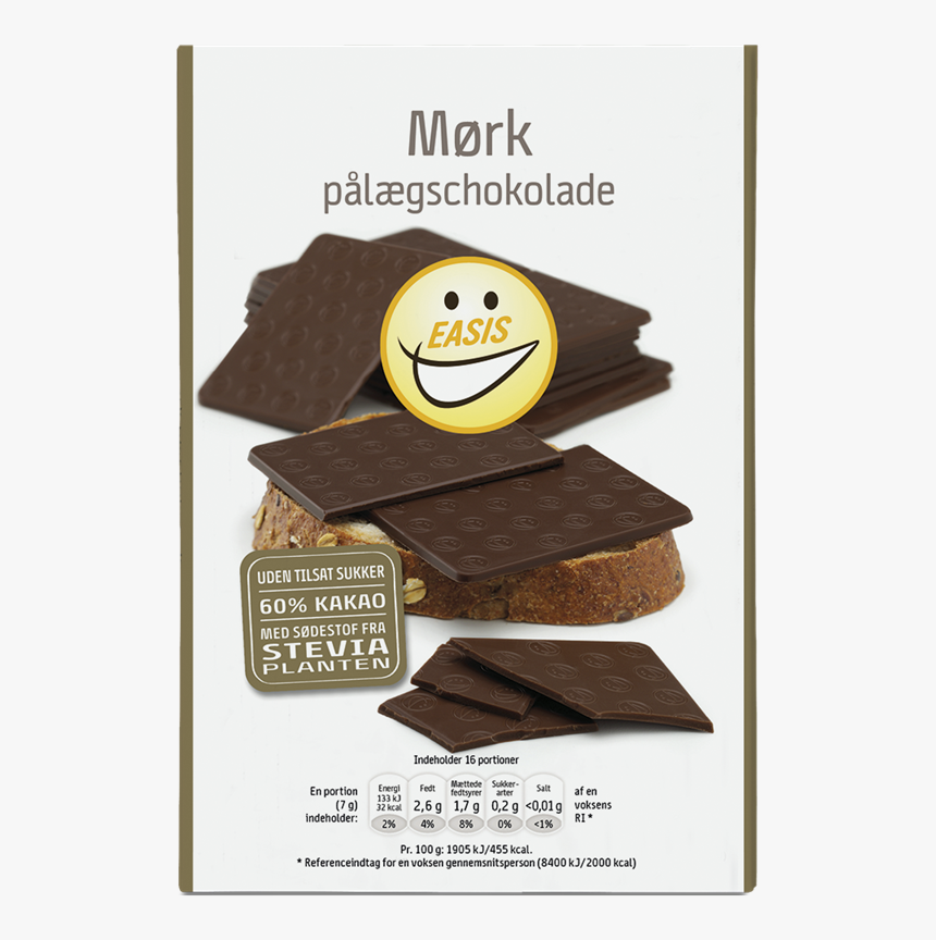 Mørk Pålægschokolade, HD Png Download