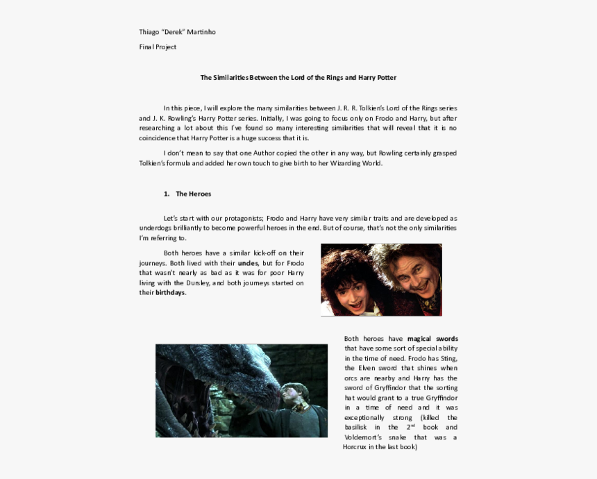 Frodo And Bilbo, HD Png Download