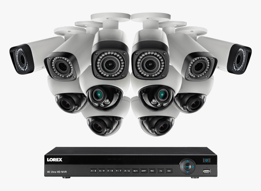 2k Ip Camera Security System With 16-channel Nvr, 140ft - 16 Cameras Security System, HD Png Download