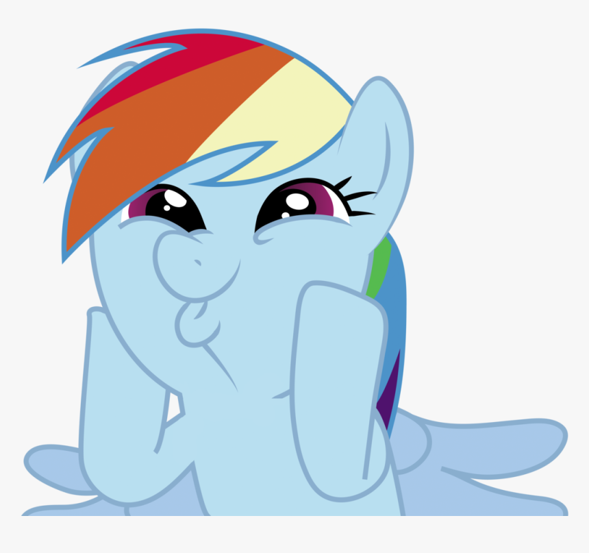 Excited Rainbow Dash, HD Png Download