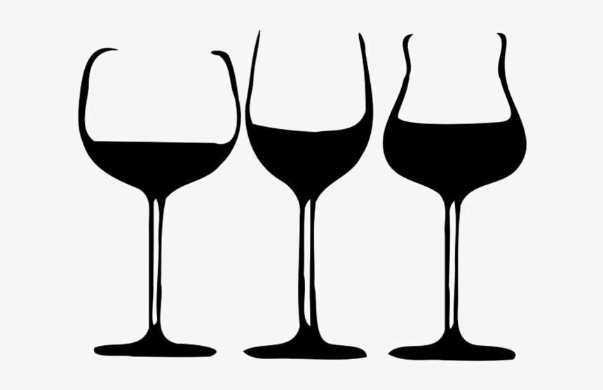Silhouette Clipart Wine Glass - Wine Glass, HD Png Download